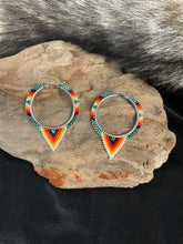 Beaded Hoop Earrings