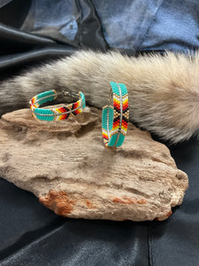 Beaded Hoop Earrings