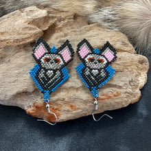 Brick Stitch Beaded Dangle Earrings