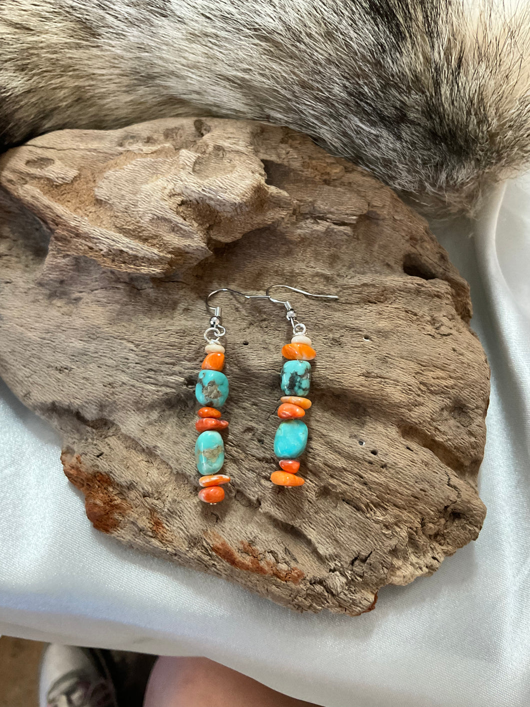 Spiney Oyster Dangle Earrings