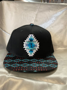 Native Embroidered  Snap Back Ball Cap