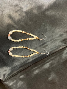Corn Bead Dangle Earrings