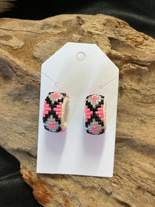 Beaded Hoop Earrings