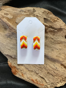 Beaded Hoop Earrings