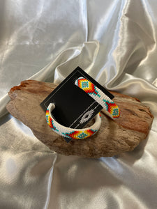 Beaded Hoop Earrings