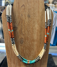 Santo Domingo Five-Strand Heishi Necklace 18"
