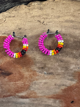 Beaded Hoop Earrings