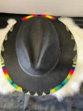 Beaded Black Fedora