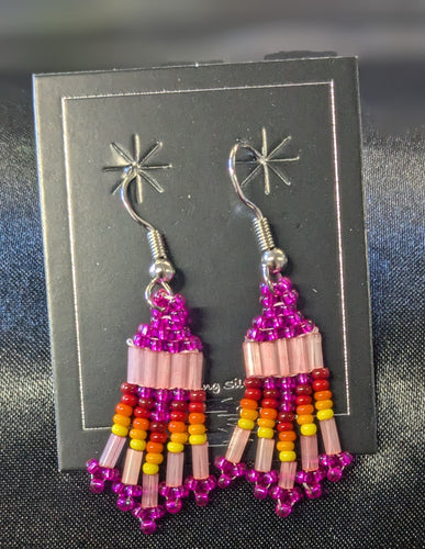 Small Beaded Dangle Earrings