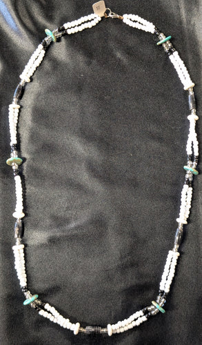 Double Strand Pony Bead Necklace