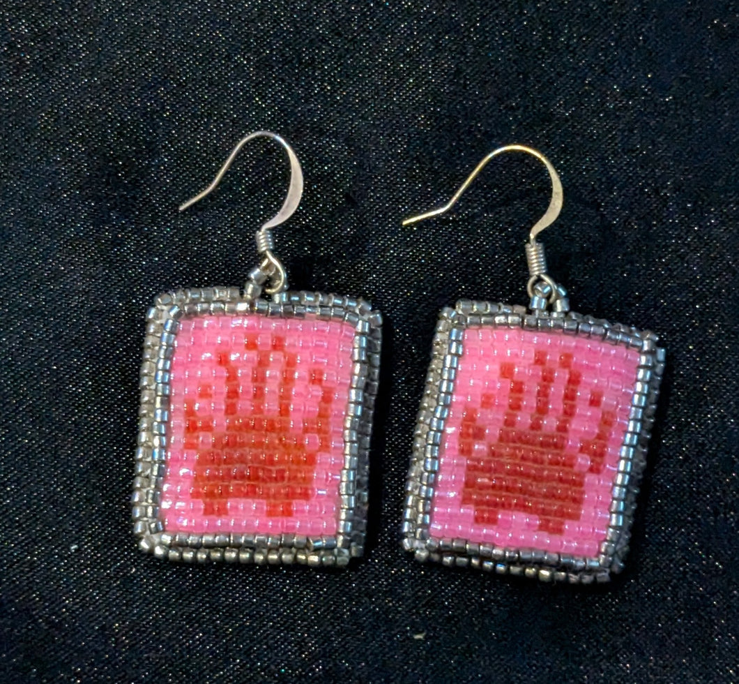 Hex and Delica Beaded Earrings