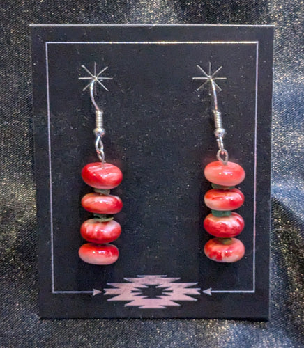 Orange Spiny Beautiful Dangle Earrings