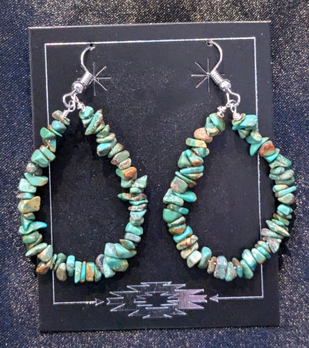 Turquoise Chunk Earrings