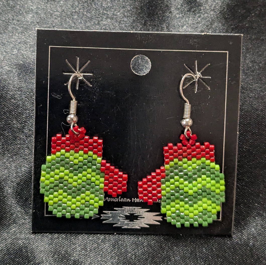 Christmas Beaded Earrings