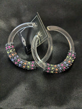 Beaded Hoop Earrings*