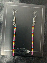 Straight Beaded Dangle Earrings