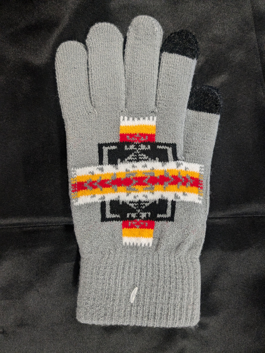 Native Print Winter Gloves
