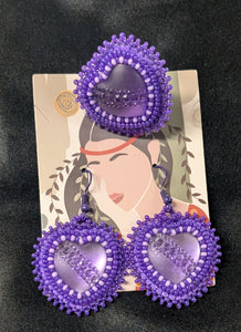 Cab Earring w/ cab ring (set)