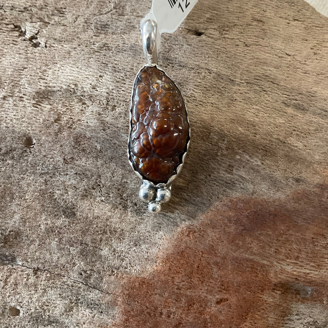 Fire Agate Pendant