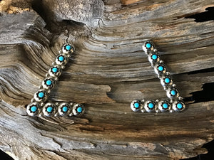 Sterling Silver and Turquoise Collar Embellishment