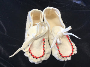 Beaded & Pucker Baby Moccasins