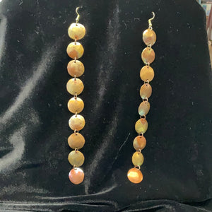 Copper XL dangle earring