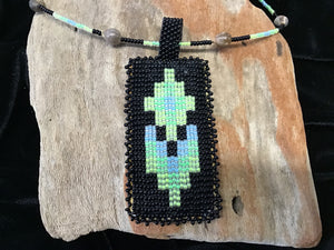Beaded Necklace w/Corn Beads
