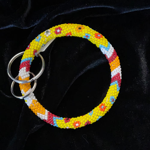 Native Beaded Ring Keychains