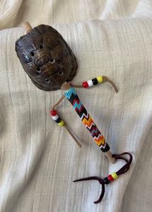 Small Beaded Turtle Rattle