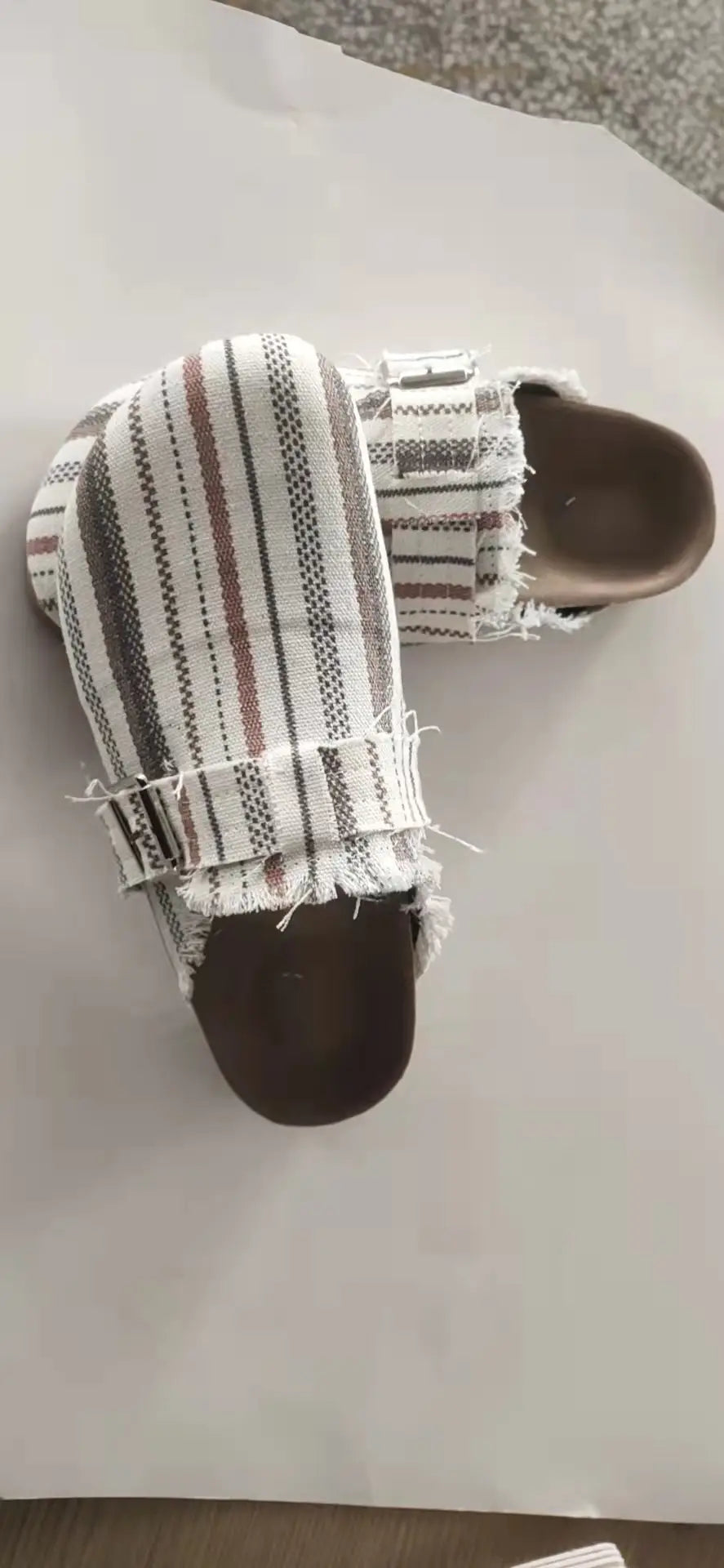 Casual Striped print slip on shoes